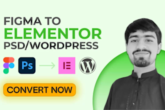 convert, optimize psd to wordpress, figma to wordpress
