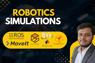 do your robotics simulation using ros gazebo coppeliasim and matlab
