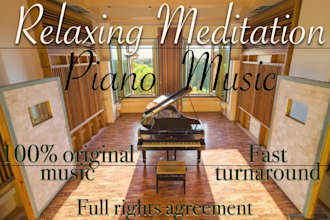 compose original relaxing meditation piano music