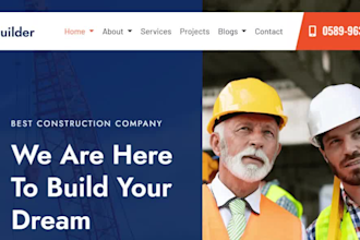 design construction website redesign roof contractor website design hvac website