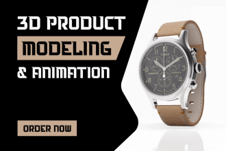 do 3d product modeling, animation and photorealistic rendering