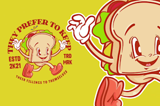 create create a vintage cartoon mascot character