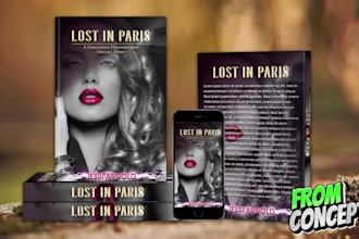 create professional book cover, ebook cover, amazon kindle
