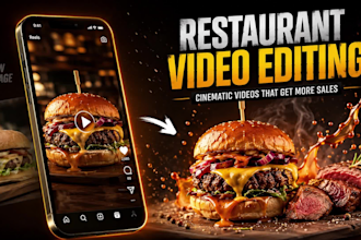 edit videos for your food, cooking, restaurant, and food review