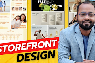 create amazon brand store or amazon storefront design or amazon store design