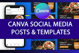 design attractive pro social media posts and canva templates in 24 hour