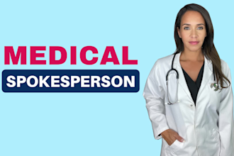 be your professional medical video spokesperson