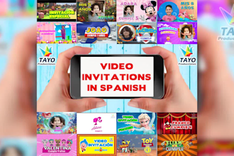 create birthday video invitation