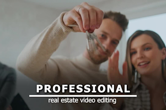 do real estate video editing professionally