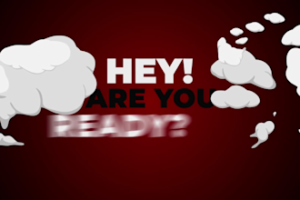 do awesome kinetic typography animation, title animation