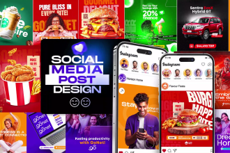 design modern instagram post, social media post or social media banner