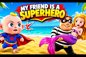 create 3d cartoon kids animation and do kids video editing