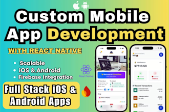 design and develop ios and android apps with react native