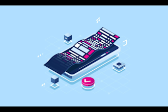 make a beautiful svg isometric animation for your website