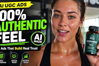 create unique ai ugc video ads for fitness supplement and wellness brands