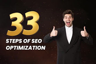 do 33 steps SEO on wordpress, shopify, wix, ghl, ai website