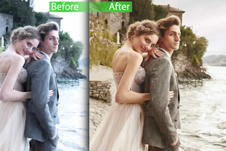 do wedding and events color correction and photo editing