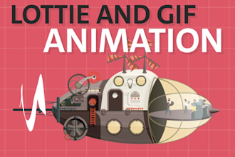 create lottie, json animation