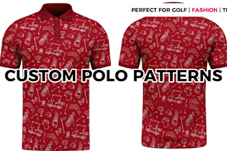 create custom polo patterns for golf, fashion, and more