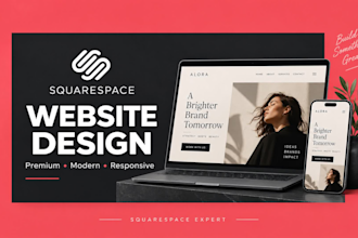 design a premium squarespace website that converts visitors