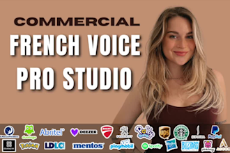 record a professional french commercial voice over
