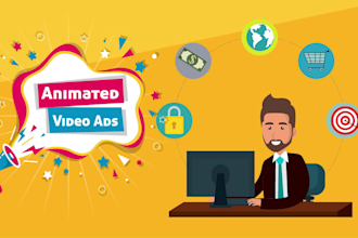 do 2d animation commercial and short video ads for business and sales