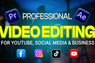 edit corporate, social media and vlog videos