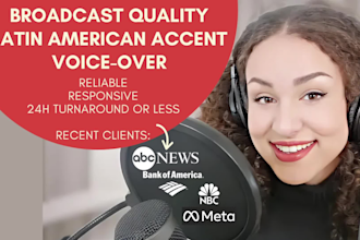 record professional latin american accent voice over