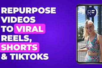 repurpose long video to instagram reels, tiktok and shorts