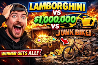 design viral mrbeast style youtube thumbnail for high CTR