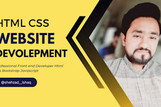 create web page modern responsive website design in html css