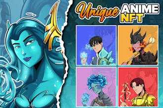 create unique anime nft art for your nft collection