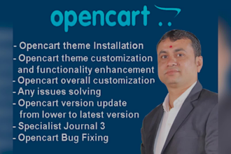 be your opencart bugs removal or fix expert opencart issue or errors