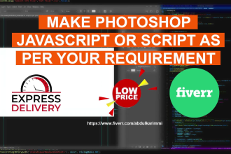 make photoshop javascript or script as per your requirement