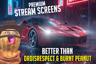 create custom 3d stream starting soon and ending screens