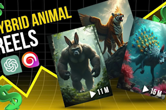 do ai hybrid animal fusion videos for tiktok instagram reels and youtube shorts