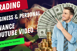 create high quality finance youtube video  for your channel