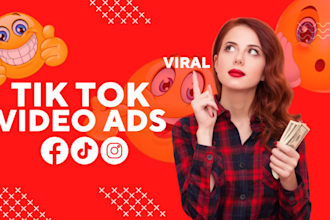create viral tik tok video ads, dropshipping facebook ads creatives