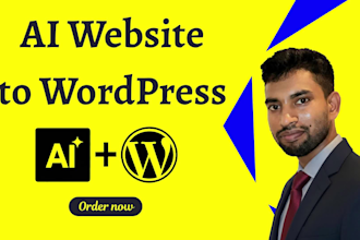 convert lovable bolt v0 or claude ai website to wordpress
