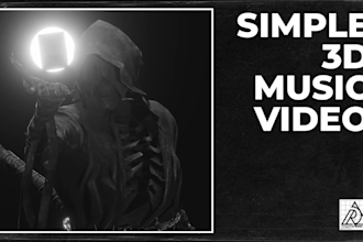 make simple 3d music video