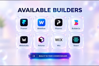 design and develop ai saas websites in liquid glass with your preferred builder