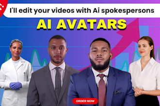 create an ai spokesperson video and edit and mix it