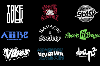 create simple exclusive logo, y2k for your streetwear brand