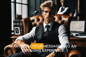 create talking animated avatar video with ai, business presentation, promo video