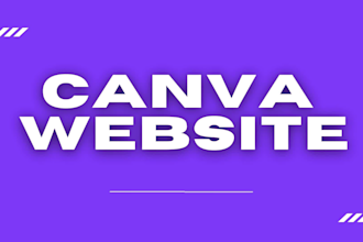 develop modern and affordable canva website, landing page