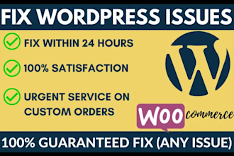 fix wordpress errors and issues