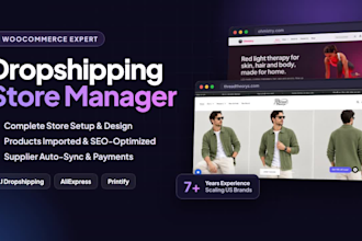 be your woocommerce dropshipping store manager and setup expert