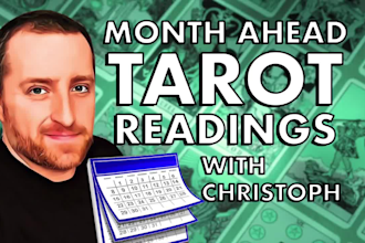 give a month ahead tarot card reading on video in 24h