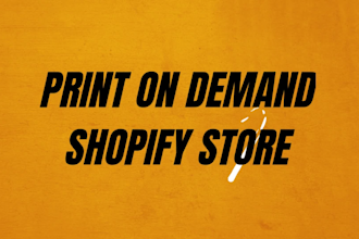 create print on demand shopify store or shopify website