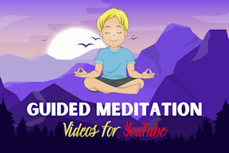 make guided meditation videos for youtube in female voice